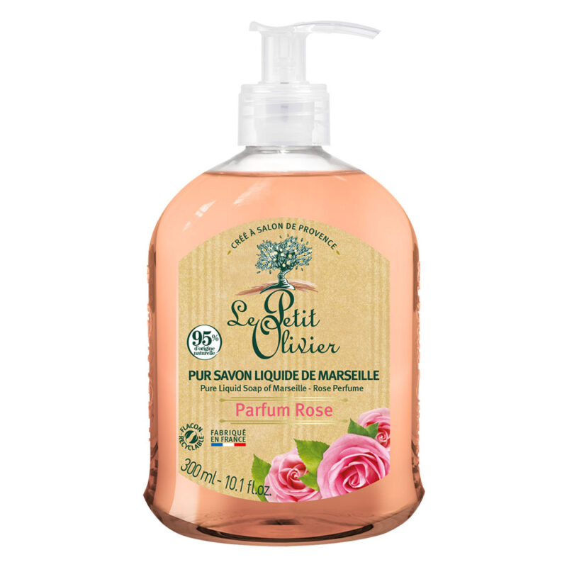 Jabón Líquido Puro de Marsella Perfume de Rosa